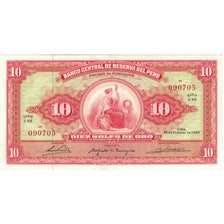 Banknote, Peru, 10 Soles De Oro, 1965, 1965-02-26, KM:88, AU(55-58)