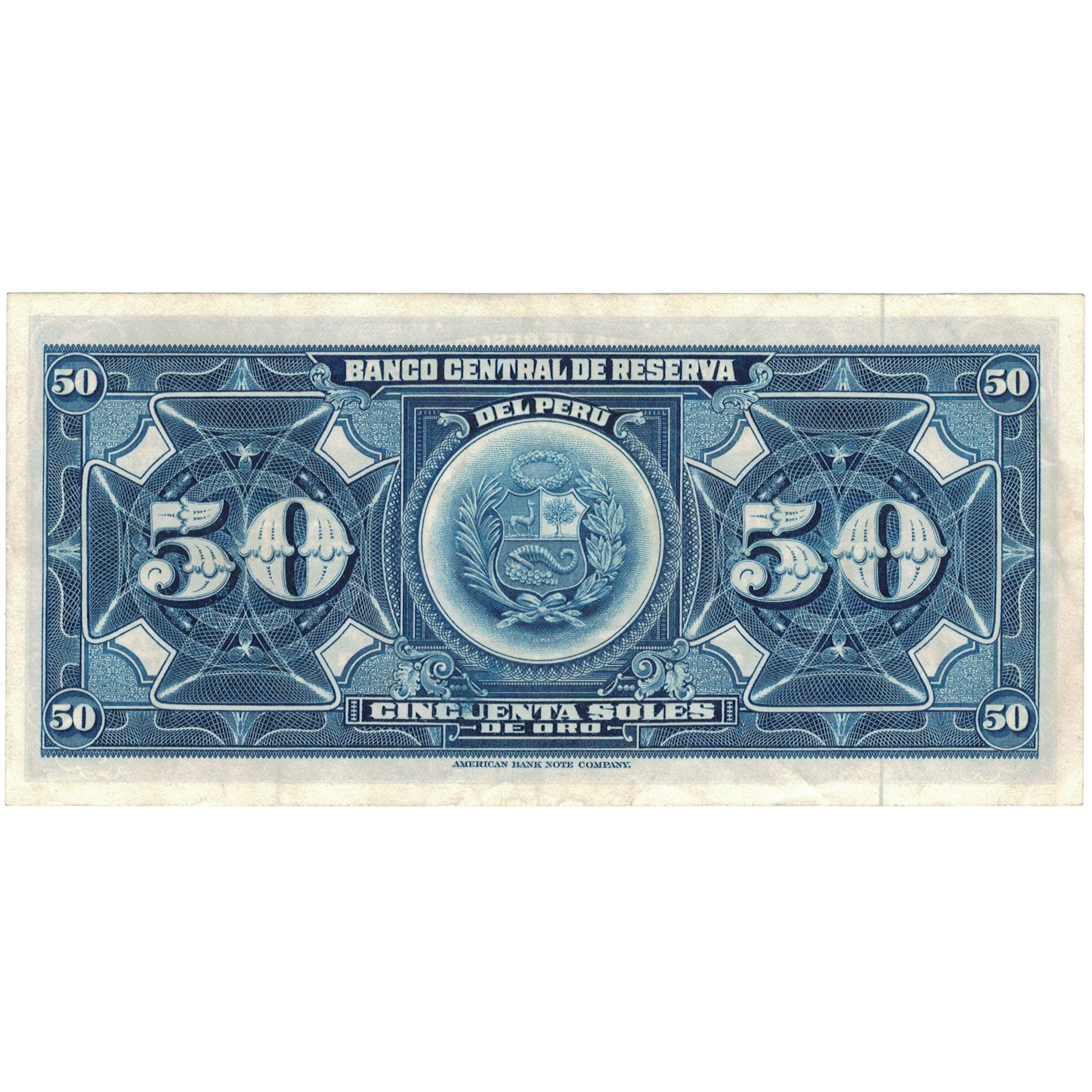 Billet, Pérou, 50 Soles De Oro, 1965, 1965-08-20, KM:89a, SUP