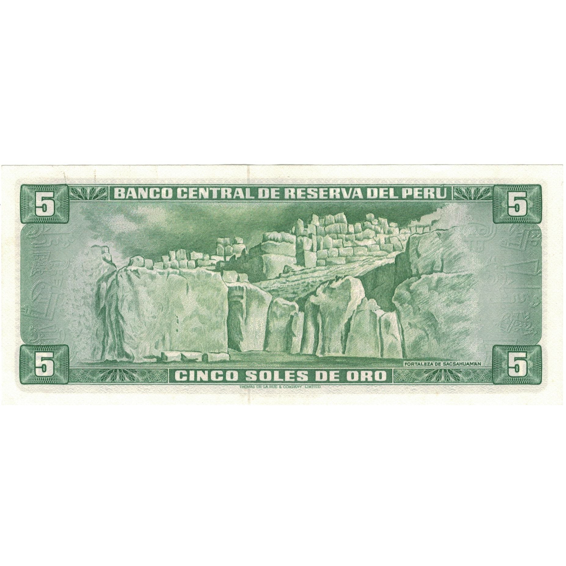 Banconote, Perù, 5 Soles De Oro, 1969, 1969-06-20, KM:99a, SPL+