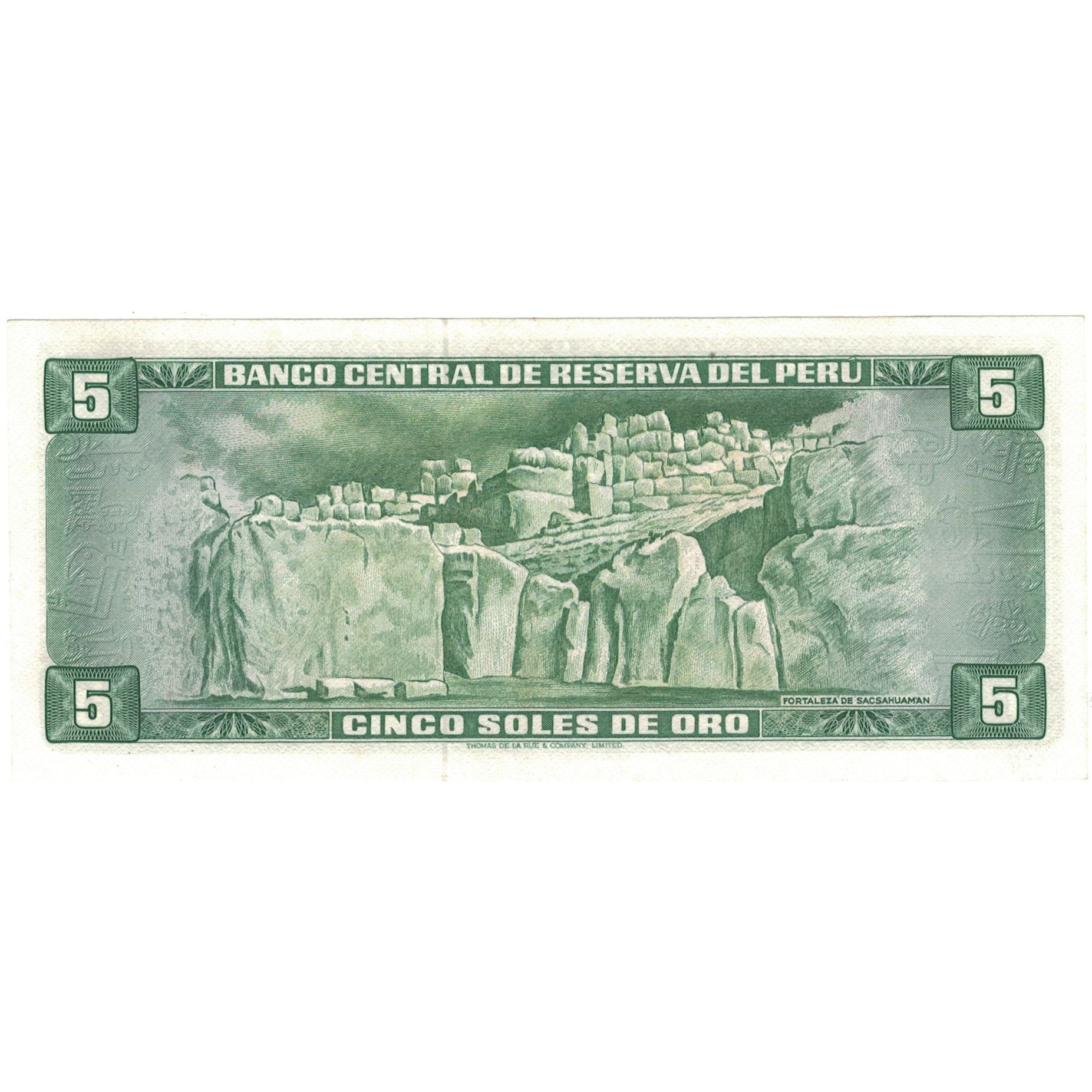 Billet, Pérou, 5 Soles De Oro, 1969, 1969-06-20, KM:99a, SPL+