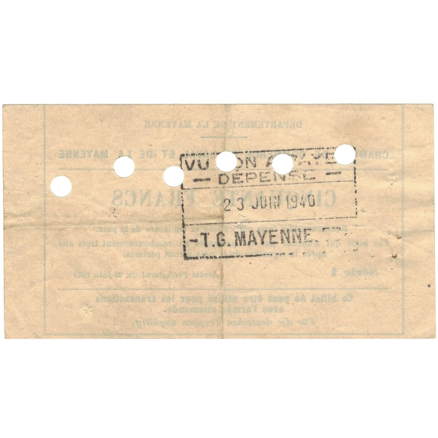 Frankreich, Laval, 50 Francs, 1940, SS