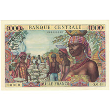 Geldschein, Äquatorial Afrikanische Staaten, 1000 Francs, Specimen, KM:5c, UNZ-