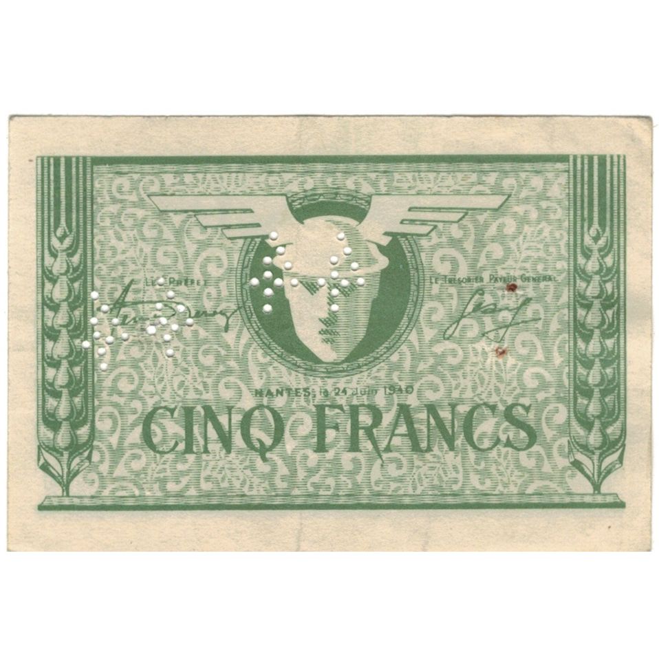 Frankreich, Nantes, 5 Francs, 1940, SS