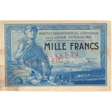 France, Nantes, 1000 Francs, 1940, Specimen, TTB