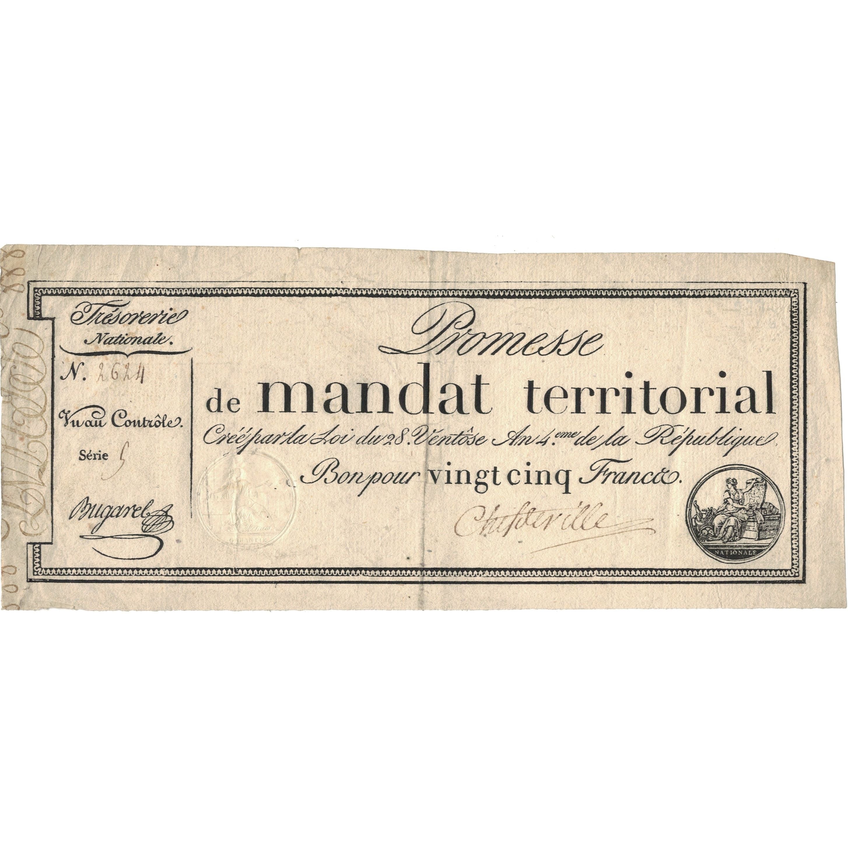 France, 25 Francs, 1796, 1796-03-18, AU(50-53), KM:A83b