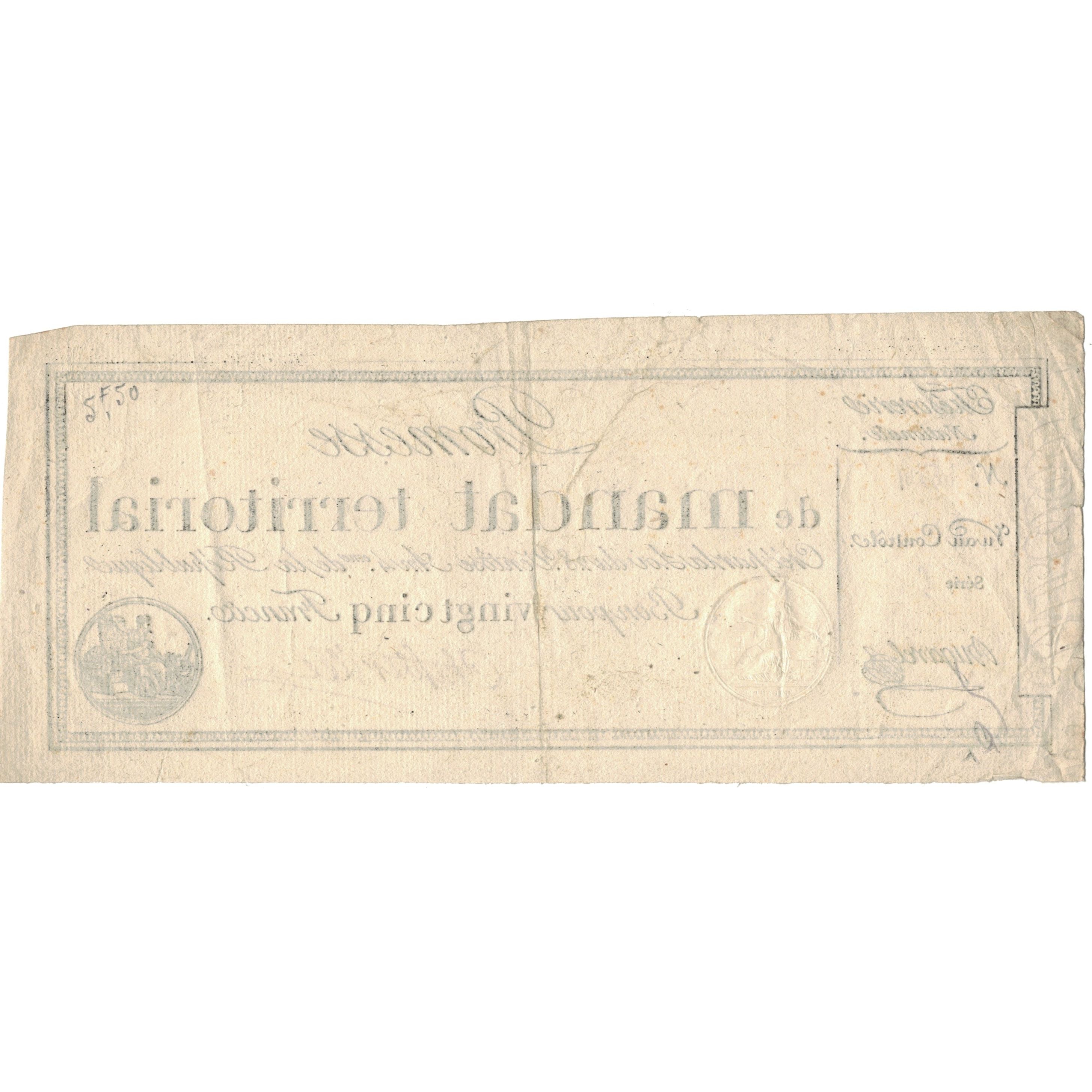 France, 25 Francs, 1796, 1796-03-18, AU(50-53), KM:A83b