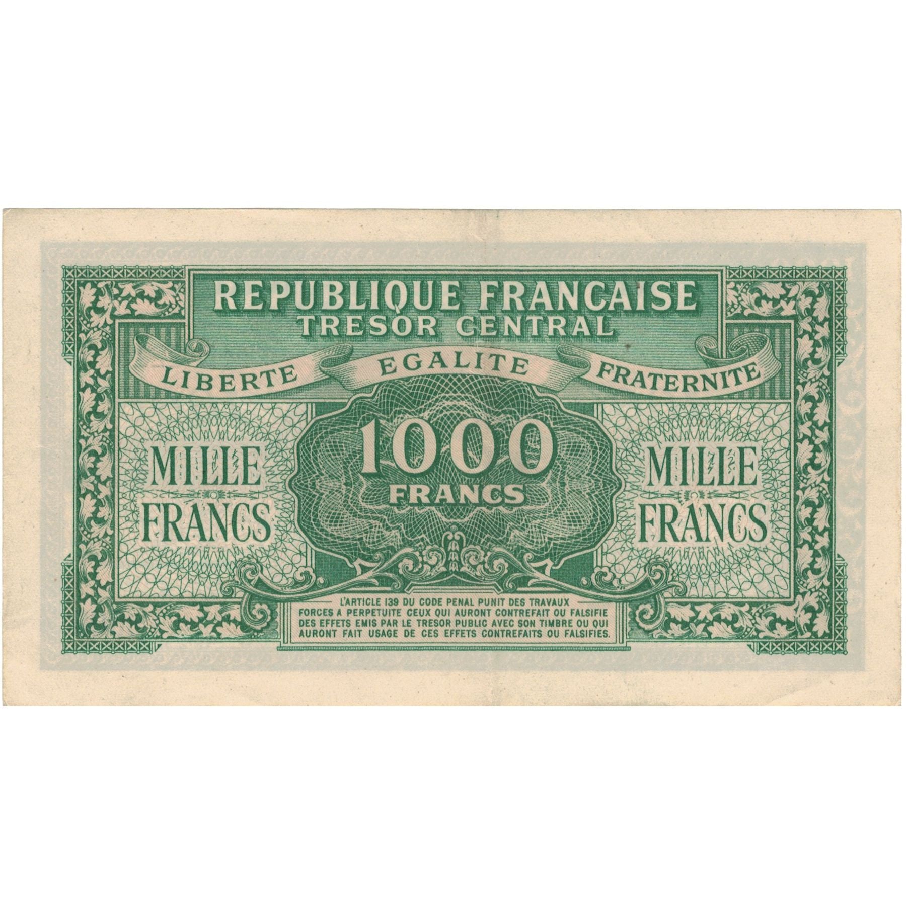 Frankrijk, 1000 Francs, Marianne, 1945, SUP+, Fayette:VF13.2, KM:107