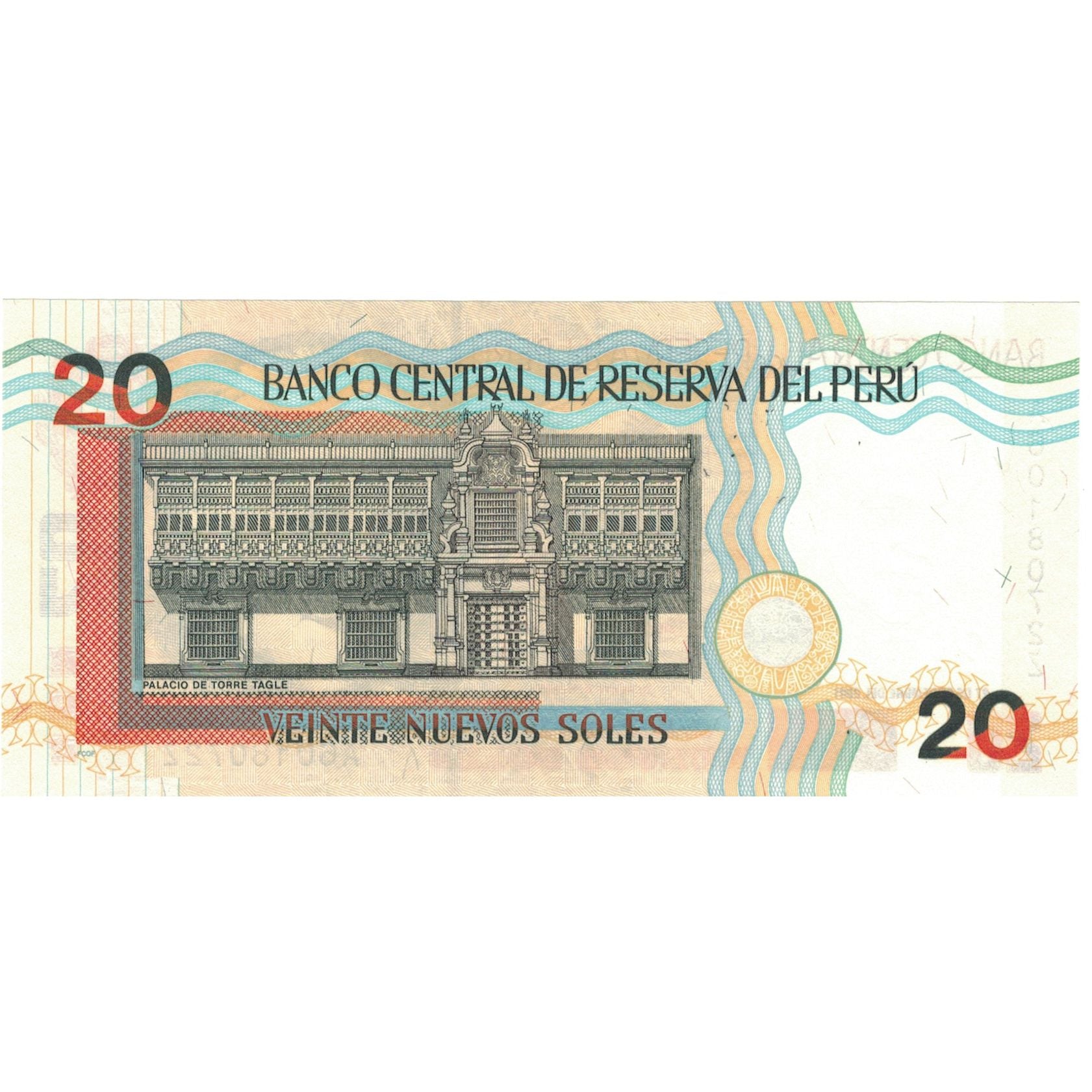 Banconote, Perù, 20 Nuevos Soles, 2001, 2001-09-27, KM:176a, SPL+
