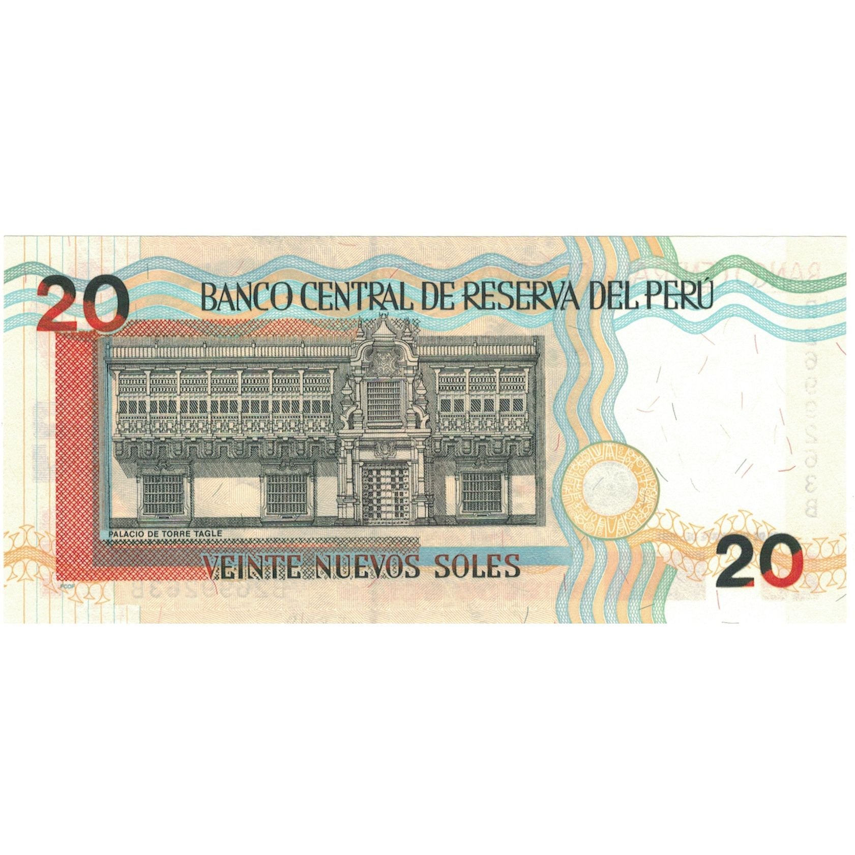 Billete, 20 Nuevos Soles, 2001, Perú, 2001-09-27, KM:176a, SC+