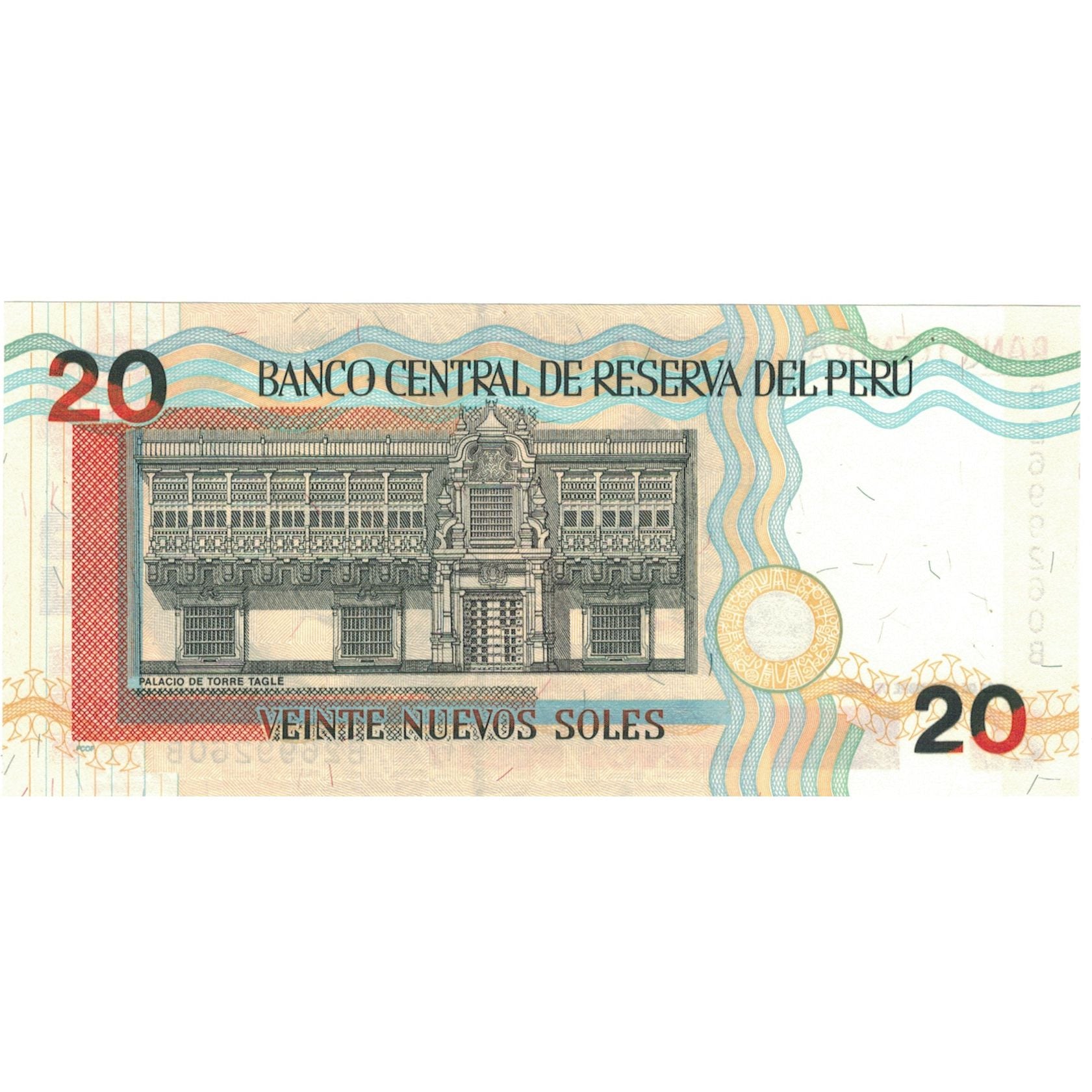 Banconote, Perù, 20 Nuevos Soles, 2001, 2001-09-27, KM:176a, SPL+