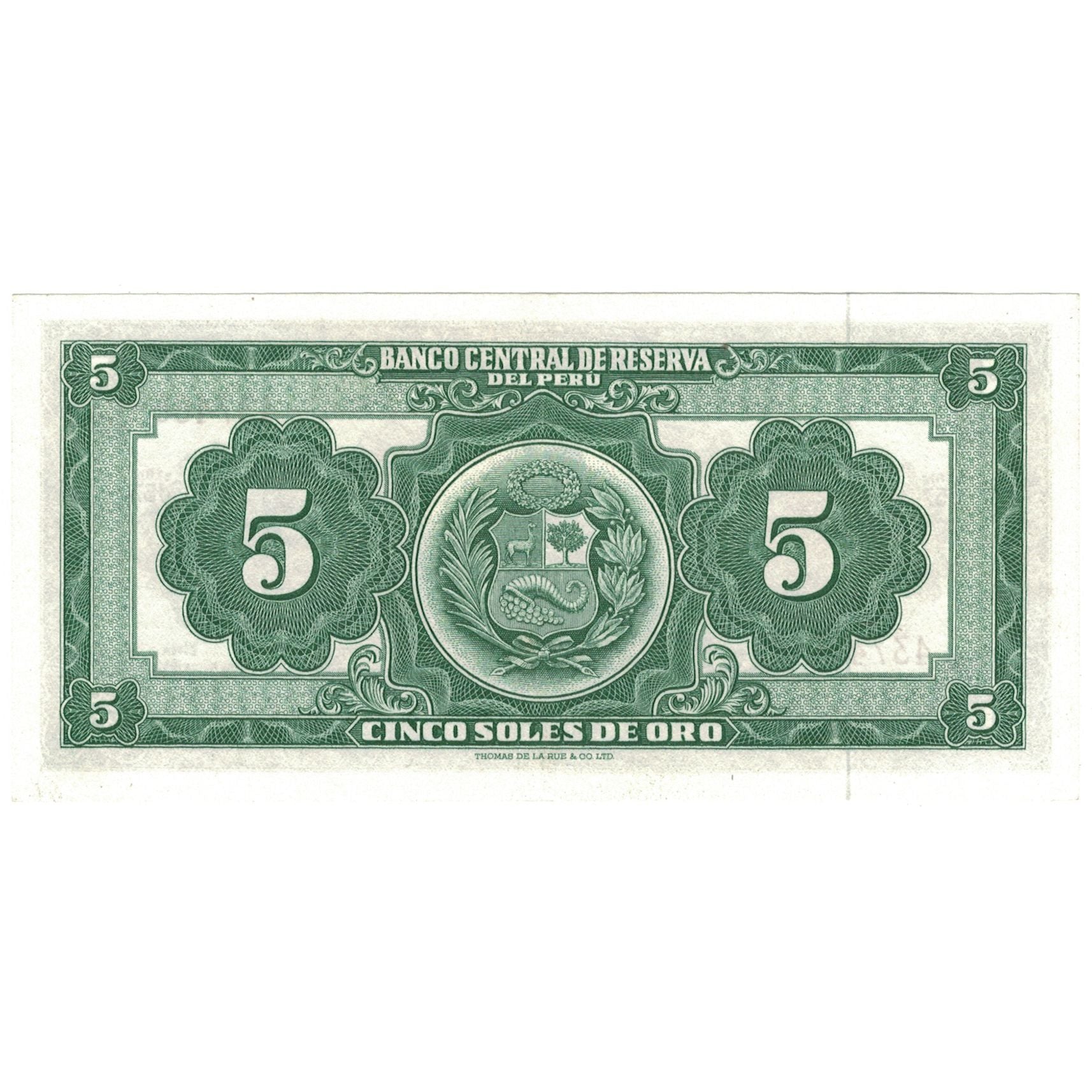 Banknote, Peru, 5 Soles De Oro, 1962, 1962-02-09, KM:83a, UNC(64)