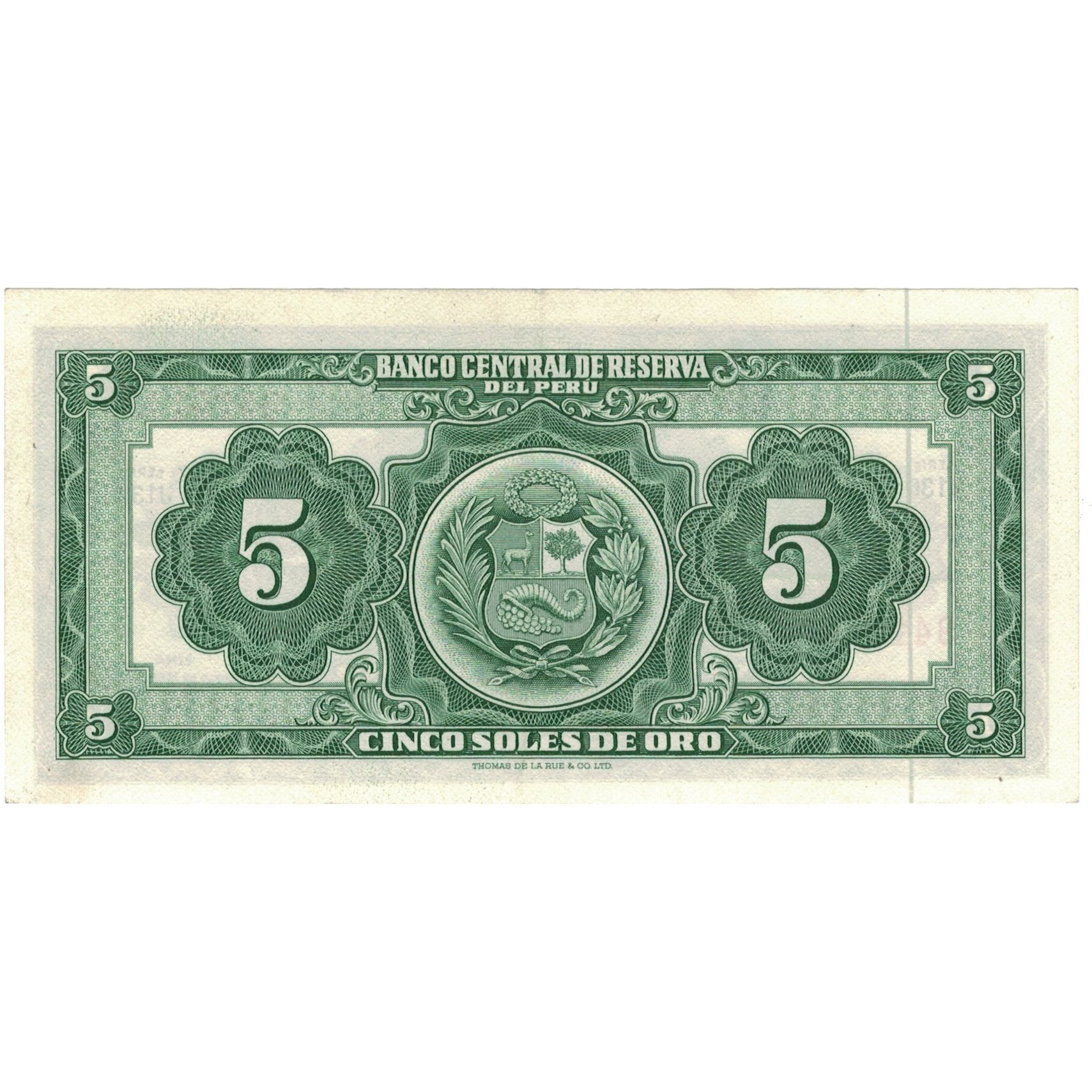 Banknote, Peru, 5 Soles De Oro, 1968, 1968-02-23, KM:83a, UNC(64)