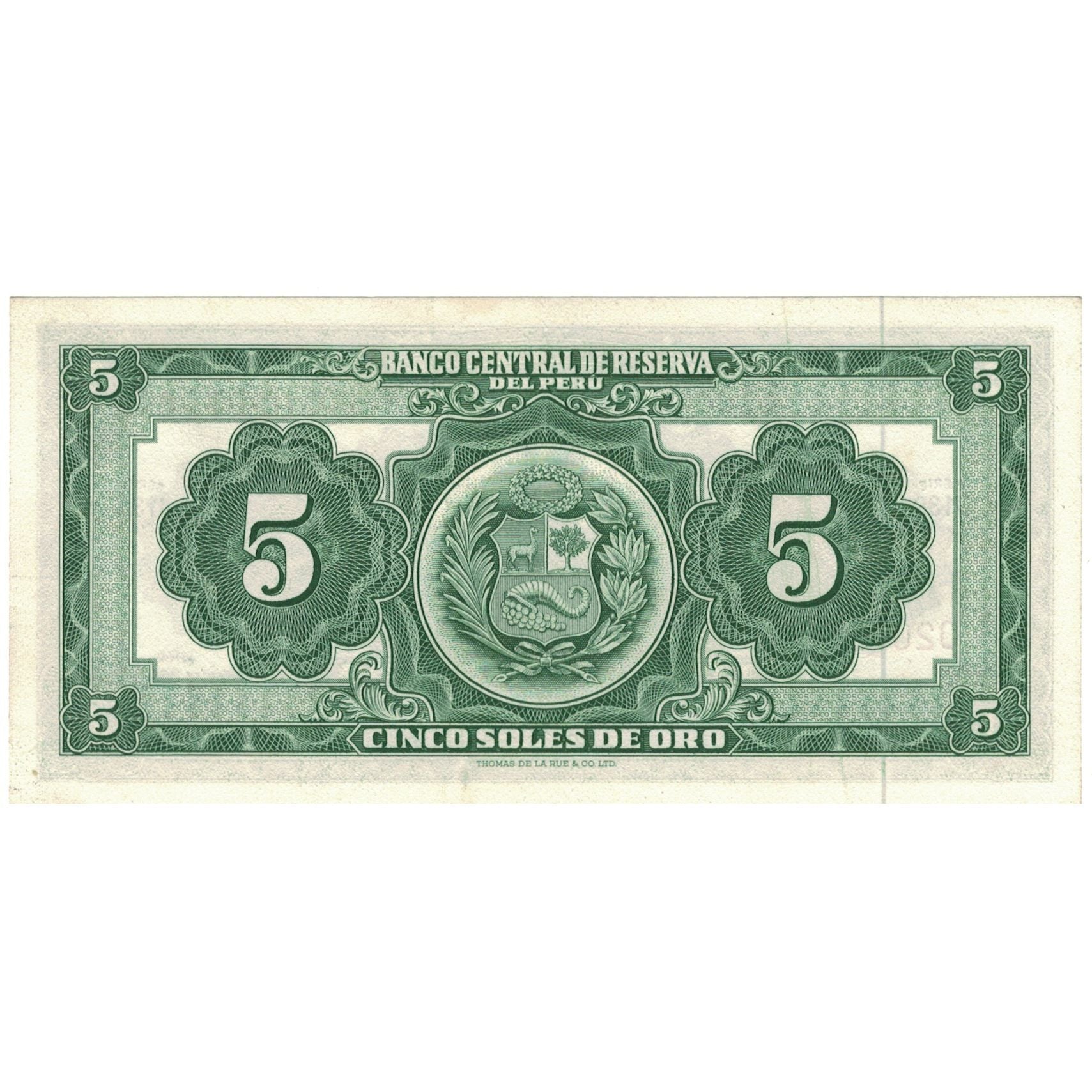 Billet, Pérou, 5 Soles De Oro, 1968, 1968-02-23, KM:83a, SPL+