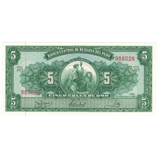 Banknote, Peru, 5 Soles De Oro, 1968, 1968-02-23, KM:83a, UNC(64)