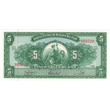 Banconote, Perù, 5 Soles De Oro, 1968, 1968-02-23, KM:83a, SPL+