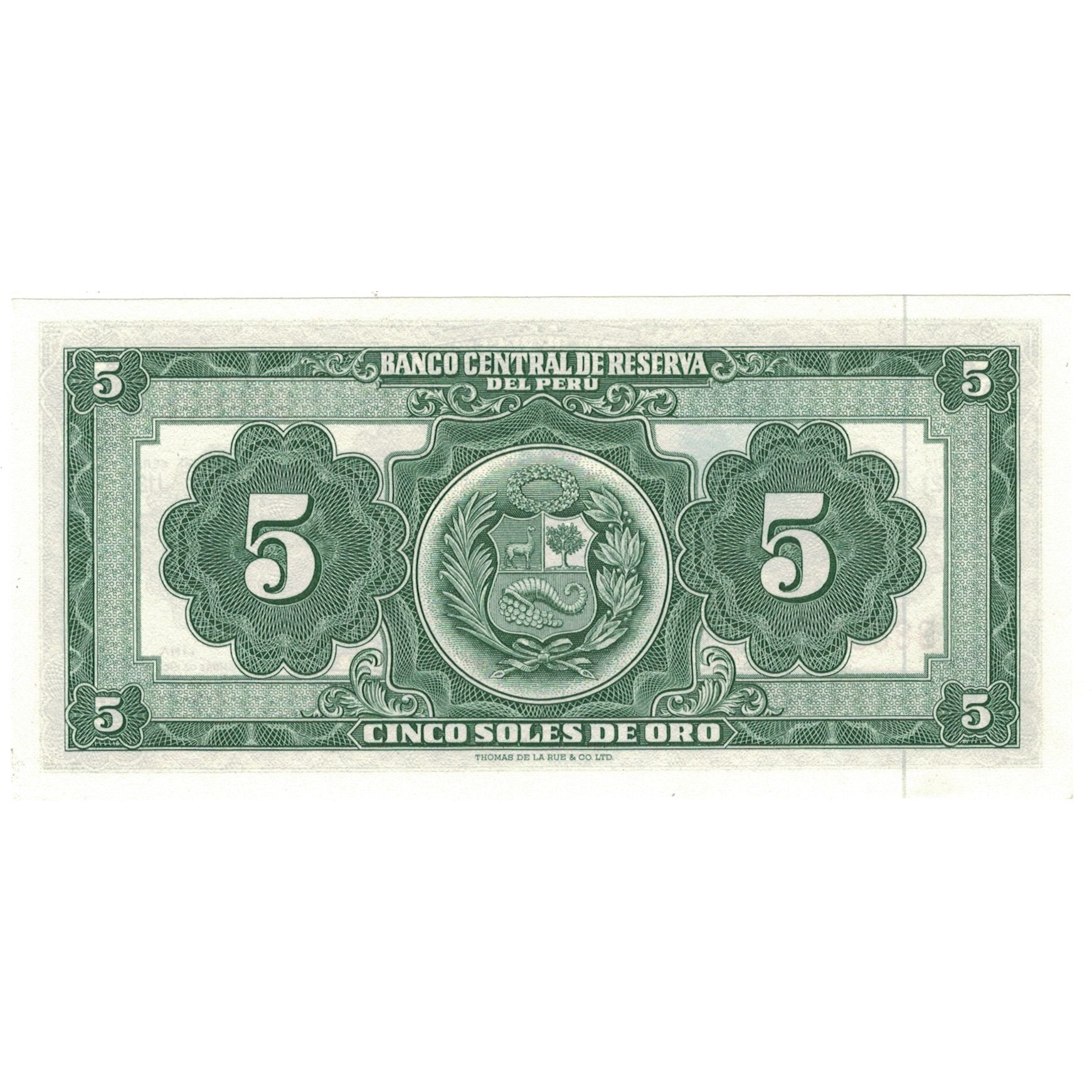 Banknote, Peru, 5 Soles De Oro, 1968, 1968-02-23, KM:83a, UNC(64)