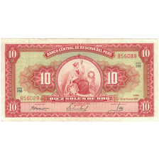 Billet, Pérou, 10 Soles De Oro, 1966, 1966-05-20, KM:84a, SUP