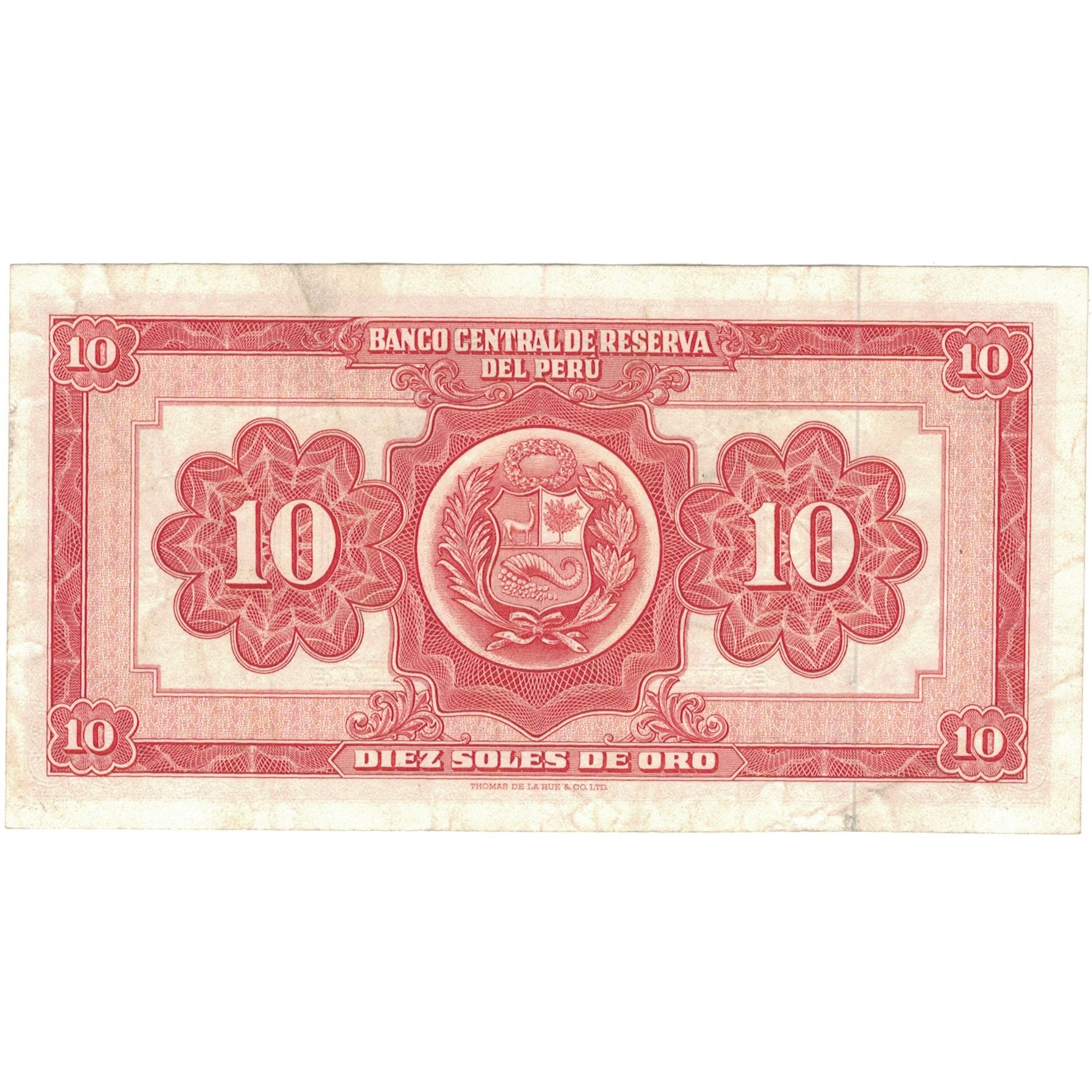 Nota, Peru, 10 Soles De Oro, 1966, 1966-05-20, KM:84a, AU(50-53)