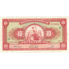 Banconote, Perù, 10 Soles De Oro, 1966, 1966-05-20, KM:84a, BB+