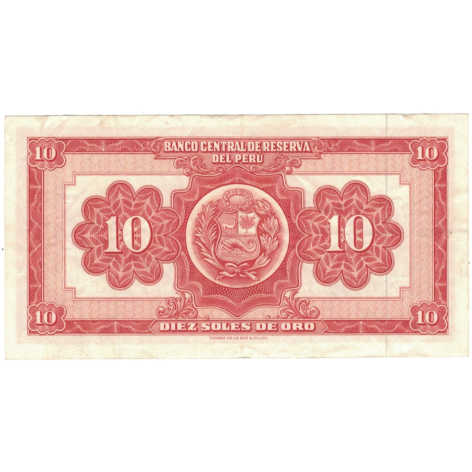 Banconote, Perù, 10 Soles De Oro, 1966, 1966-05-20, KM:84a, BB+