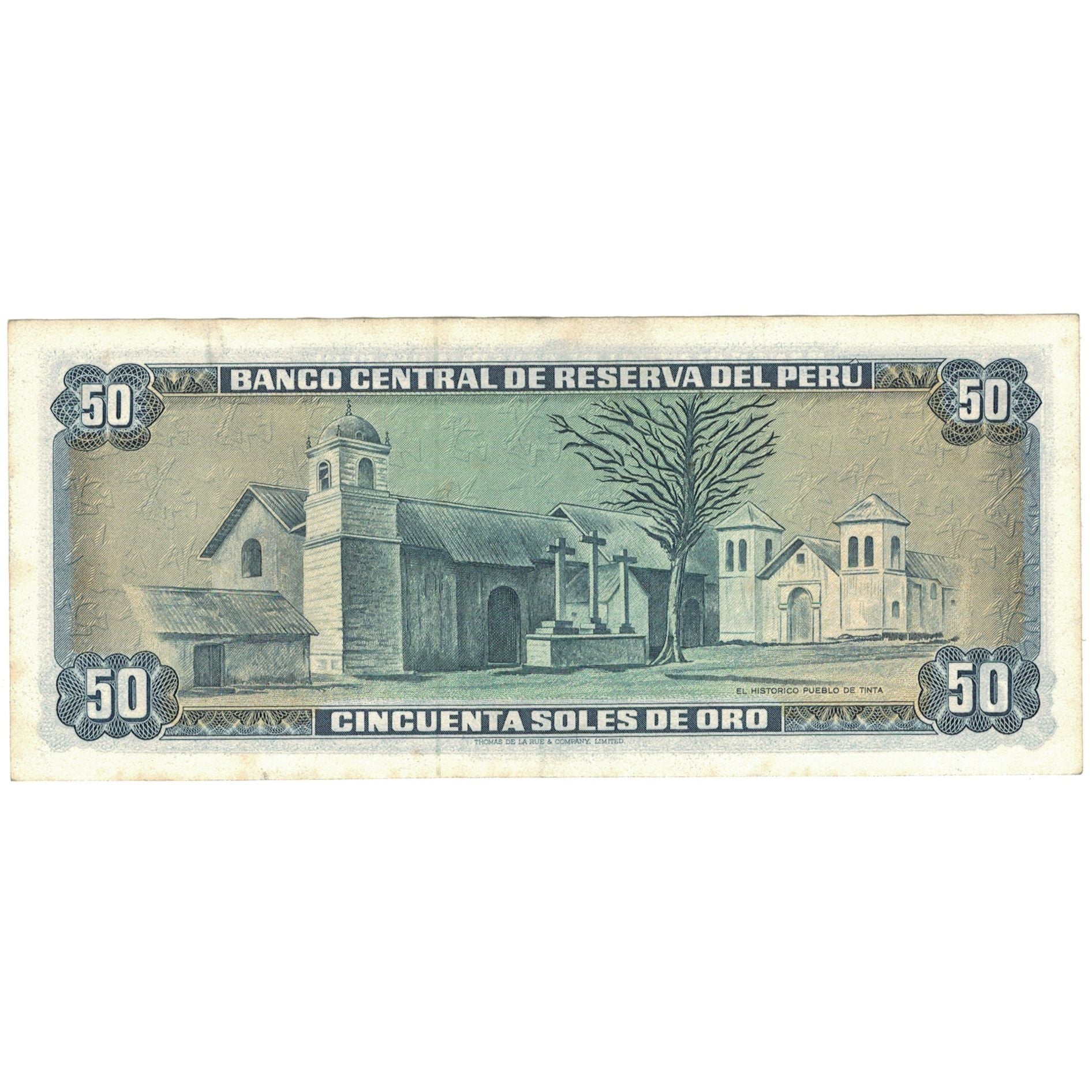 Geldschein, Peru, 50 Soles De Oro, 1974, 1974-08-15, KM:101c, SS