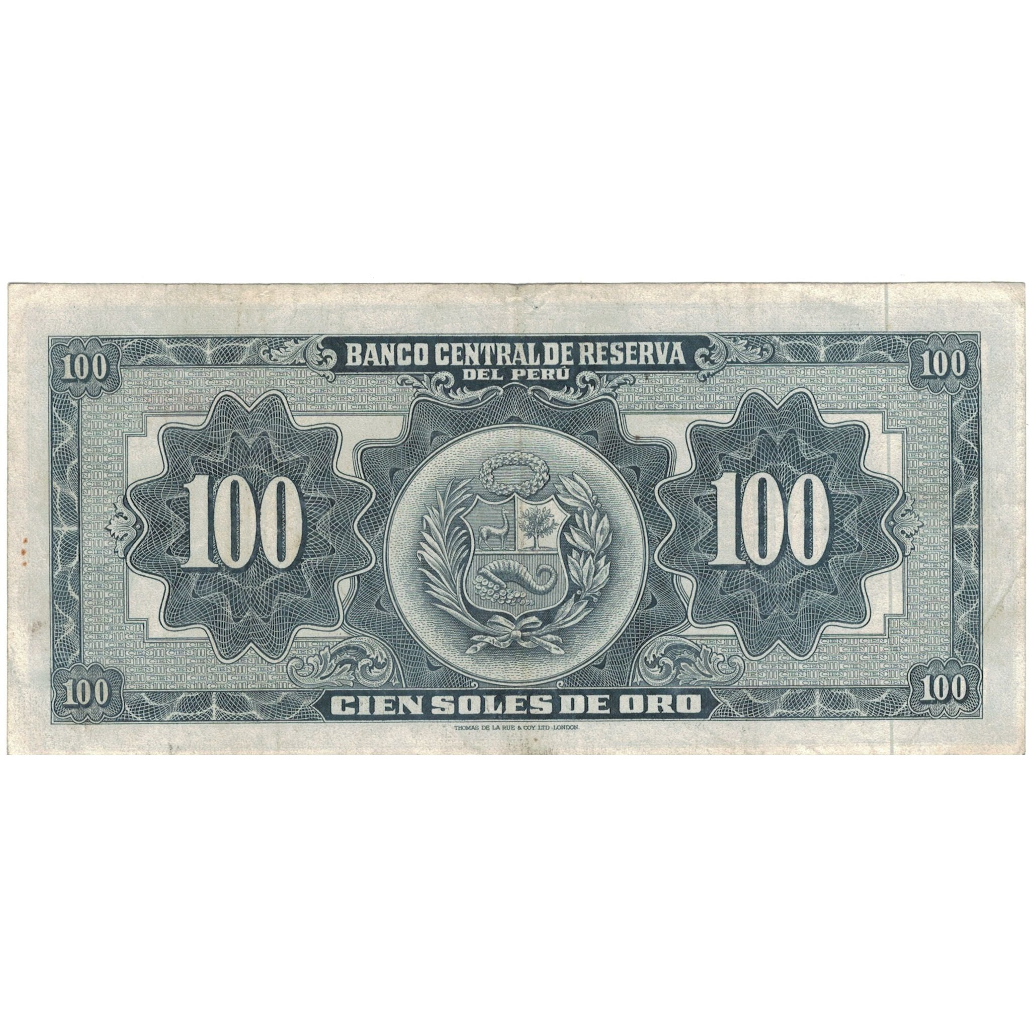 Banknote, Peru, 100 Soles De Oro, 1964, 1964-03-13, KM:86a, EF(40-45)