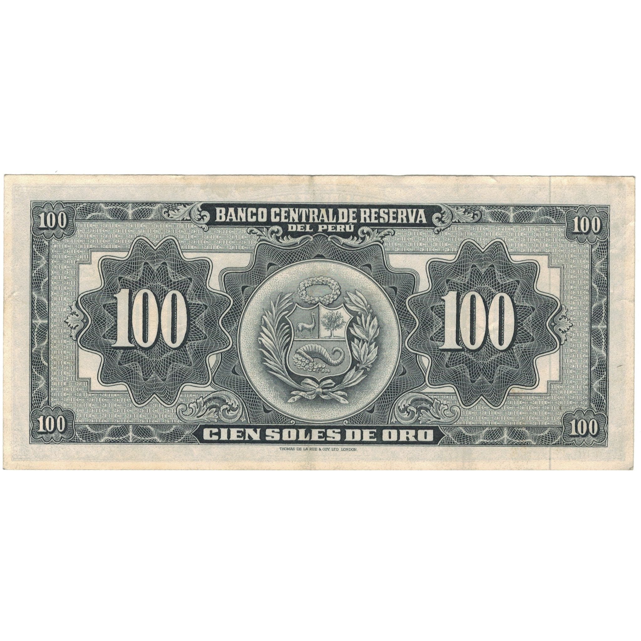 Banknote, Peru, 100 Soles De Oro, 1964, 1964-03-13, KM:86a, EF(40-45)