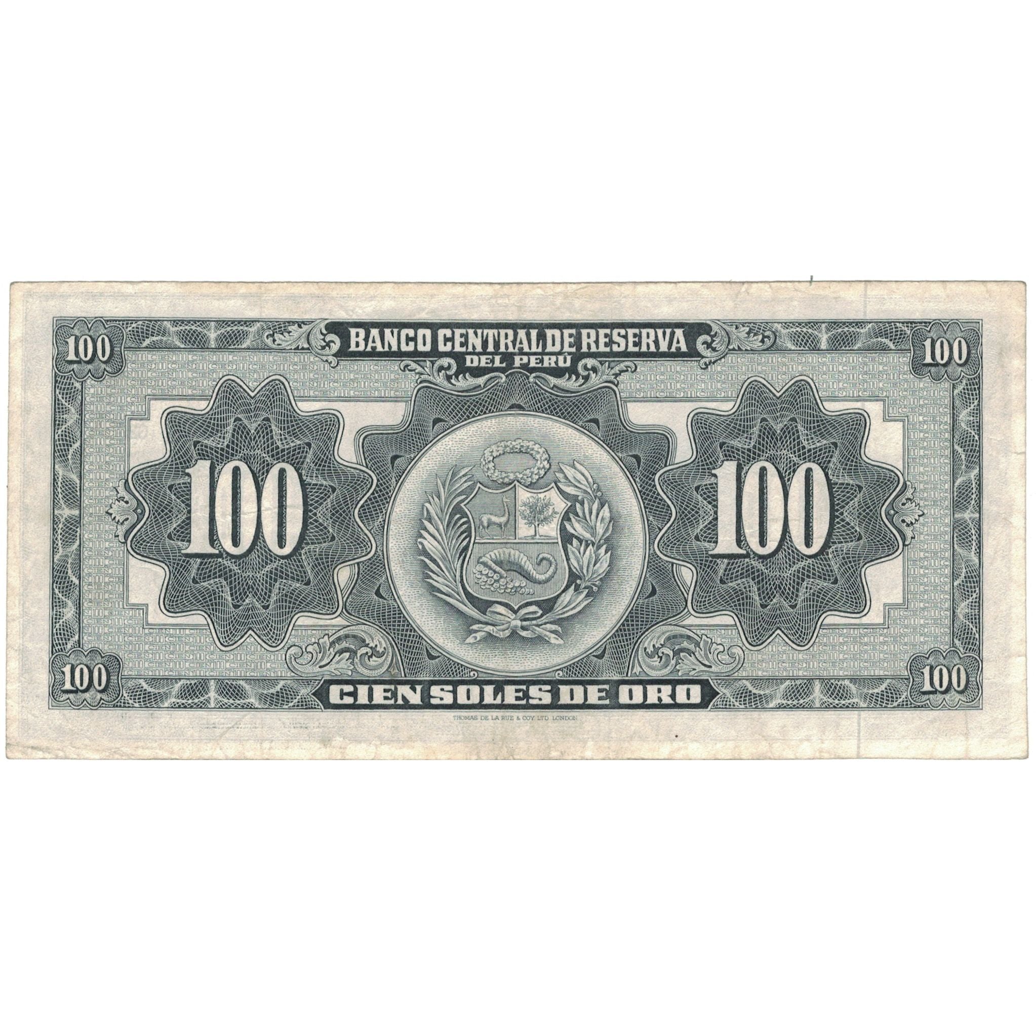 Billete, 100 Soles De Oro, 1964, Perú, 1964-03-13, KM:86a, MBC
