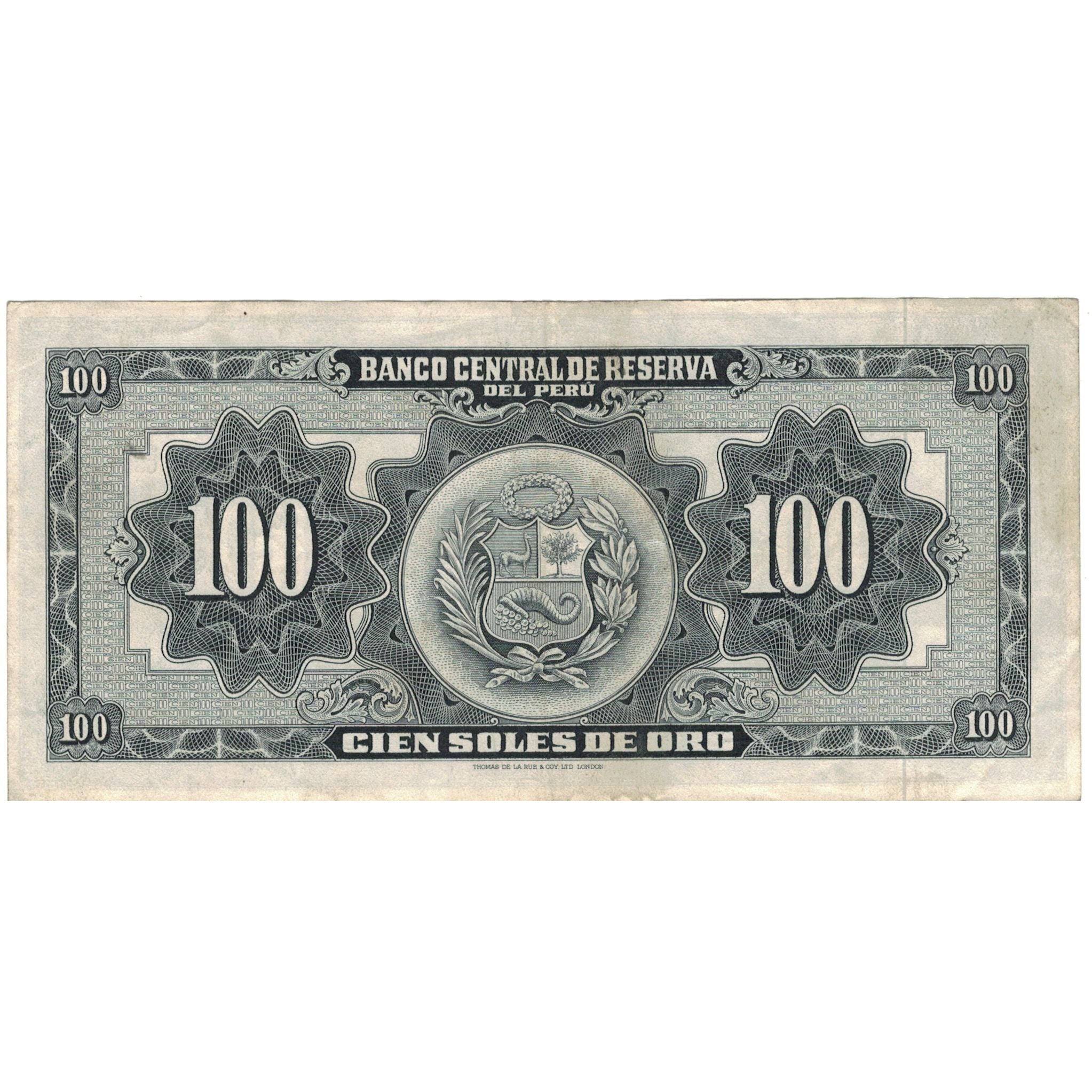 Geldschein, Peru, 100 Soles De Oro, 1964, 1964-03-13, KM:86a, SS