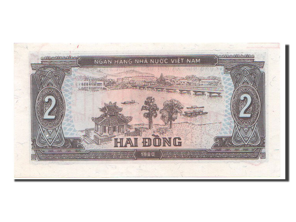 Geldschein, Viet Nam, 2 D<ox>ng, 1980, UNZ