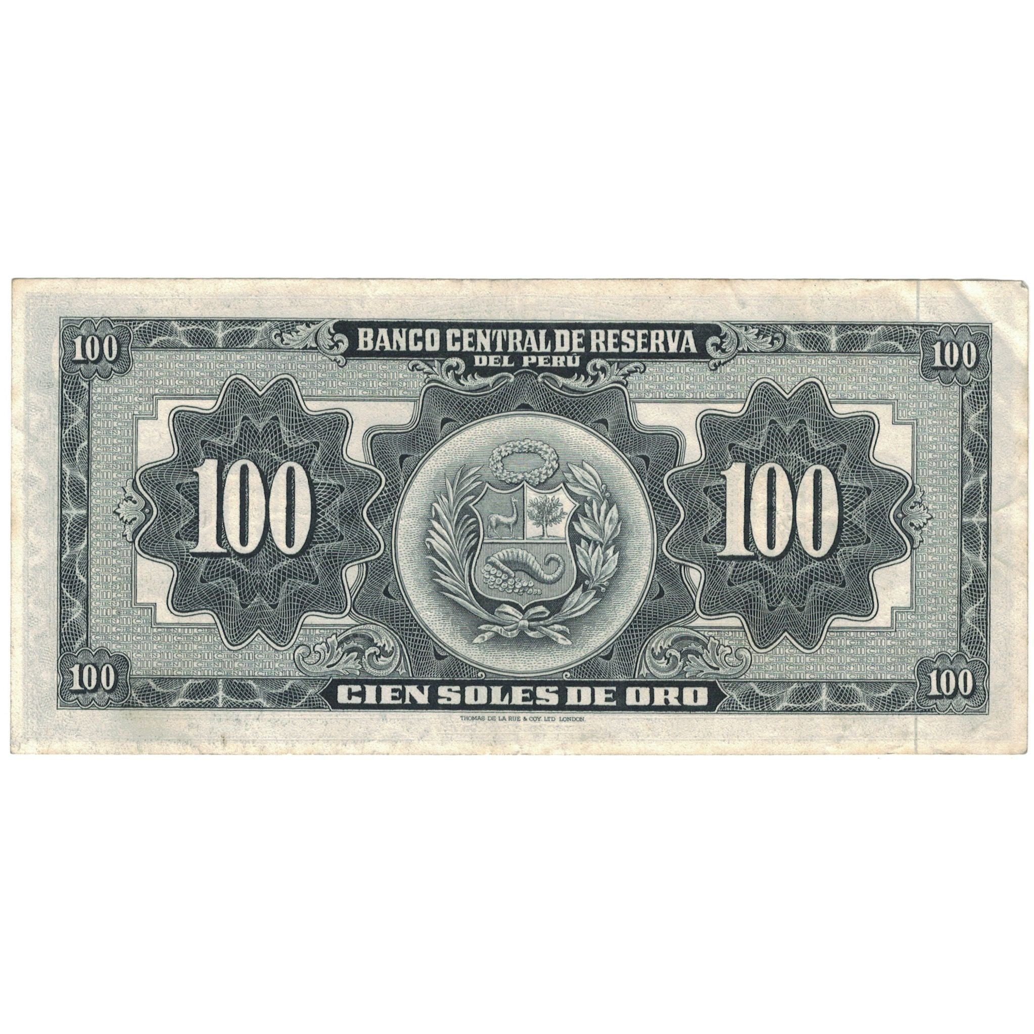 Geldschein, Peru, 100 Soles De Oro, 1964, 1964-03-13, KM:86a, S