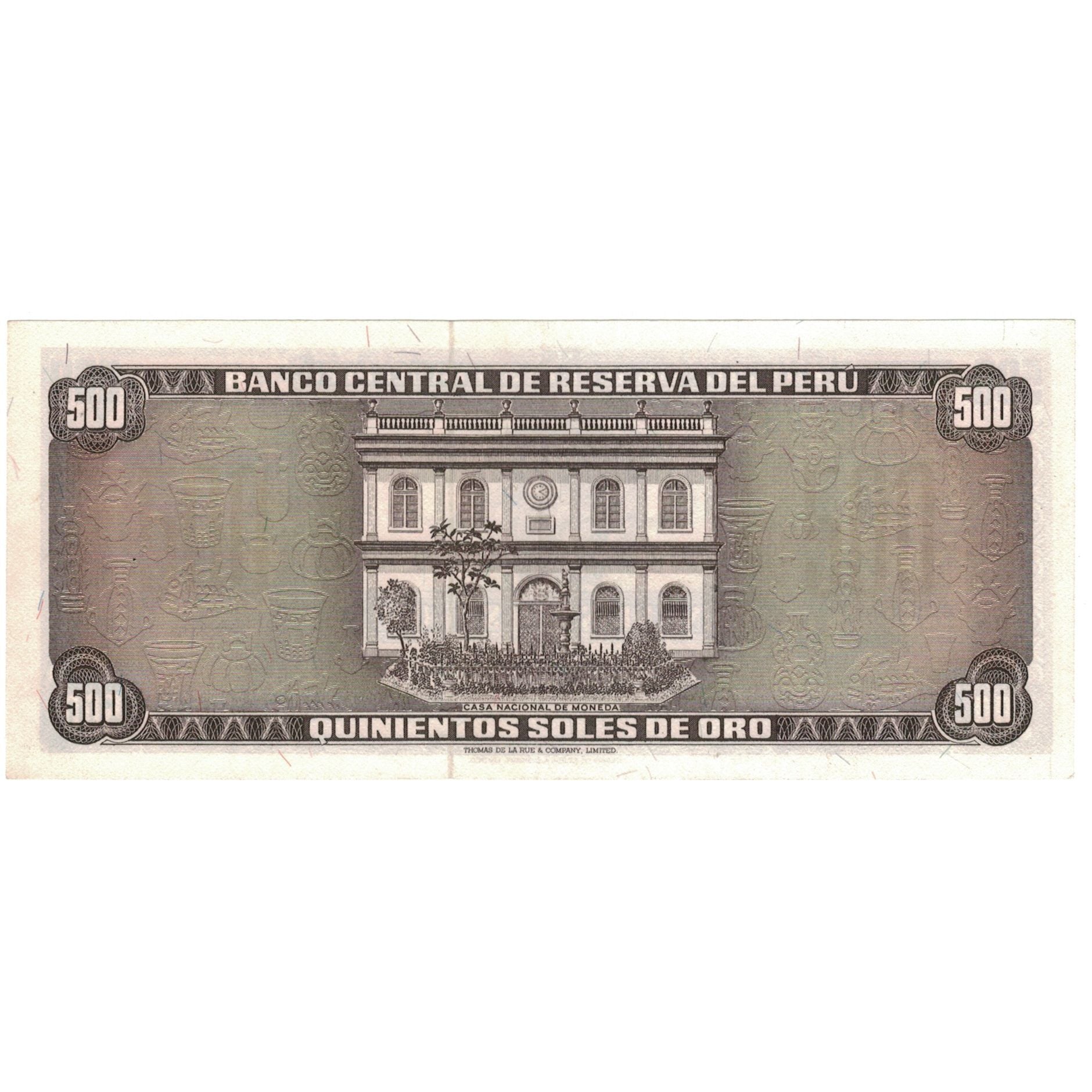 Billet, Pérou, 500 Soles De Oro, 1974, 1974-08-15, KM:104c, SPL+