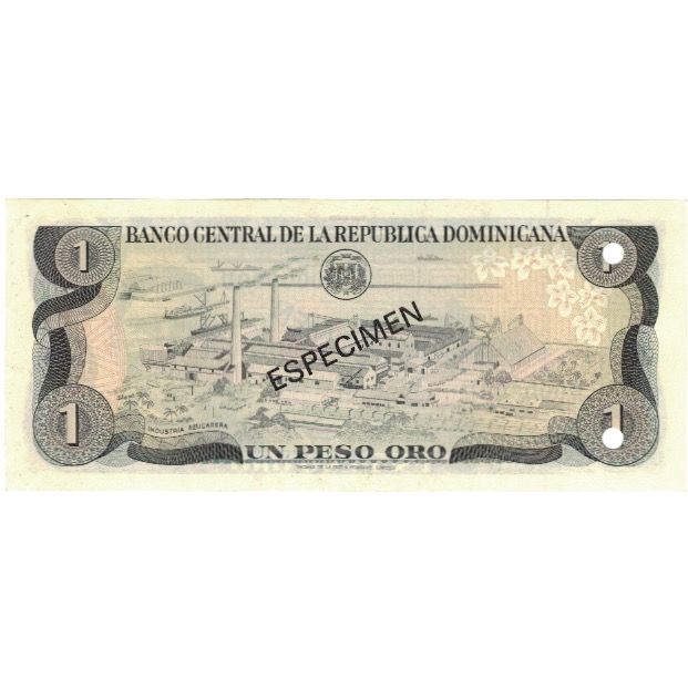 Nota, República Dominicana, 1 Peso Oro, 1982, 1982, Espécime, KM:117s3