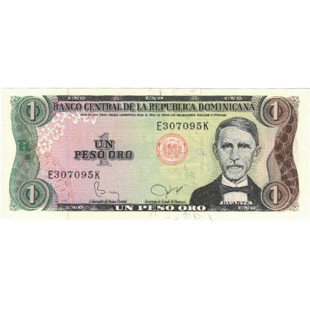 Billet, Dominican Republic, 1 Peso Oro, 1982, 1982, KM:117s3, SPL+