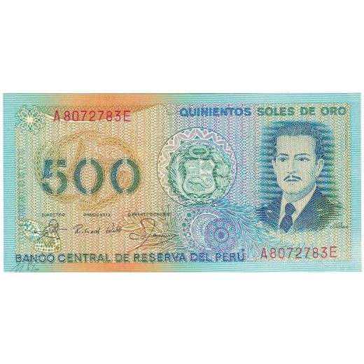 Banknote, Peru, 500 Soles De Oro, 1982, 1982-05-18, KM:125a, UNC(63)