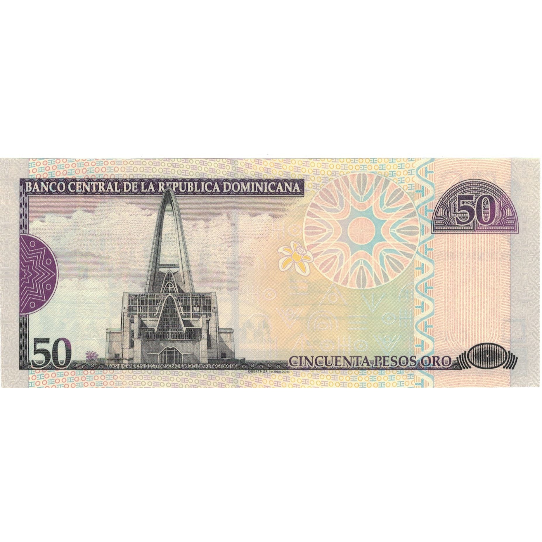 Banconote, Repubblica domenicana, 50 Pesos Oro, 2008, KM:176b, SPL