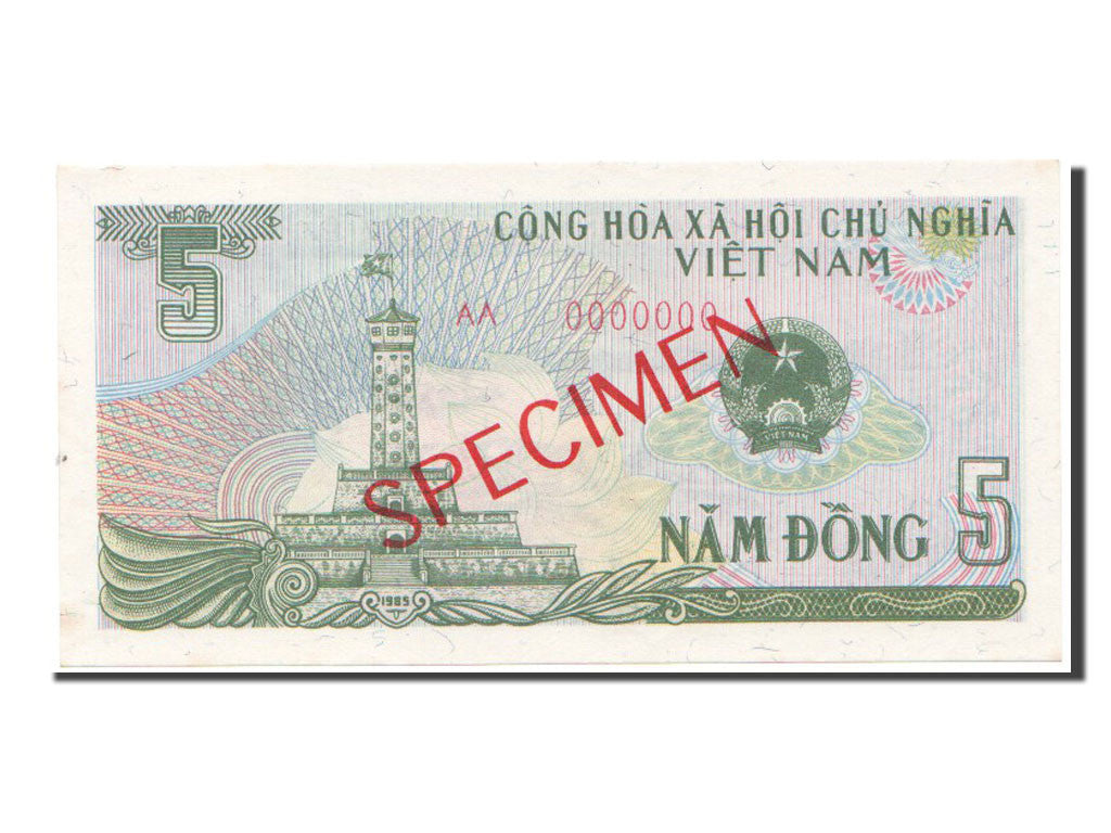 Banknote, Viet Nam, 5 D<ox>ng, 1985, UNC(65-70)