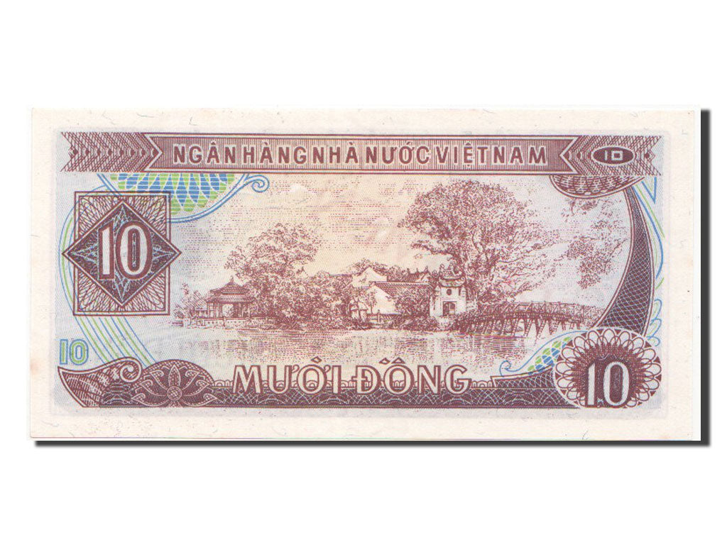 Banconote, Vietnam, 10 D<ox>ng, 1985, FDS