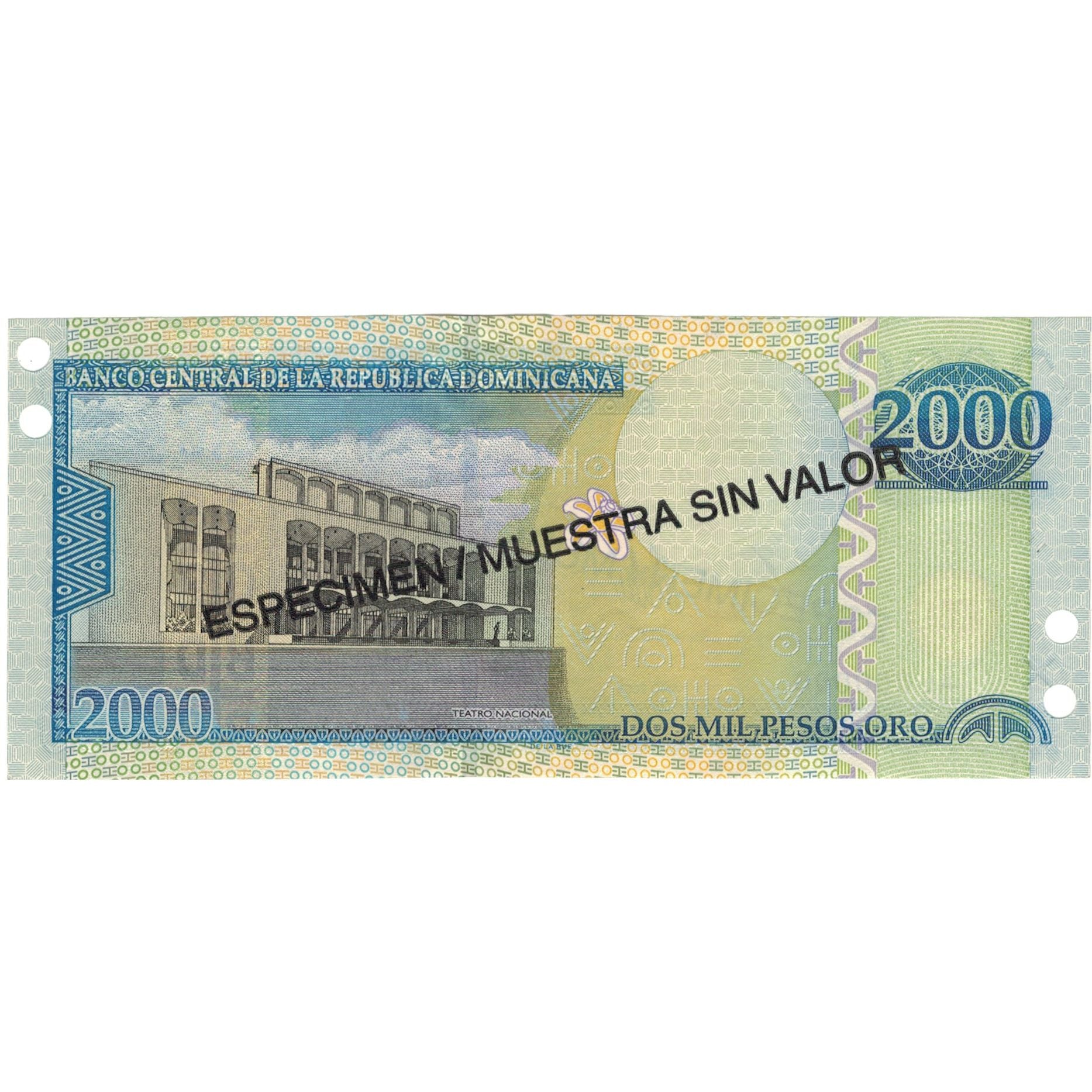 Biljet, Dominicaanse Republiek, 2000 Pesos Oro, 2003, 2003, KM:174s2, SPL+