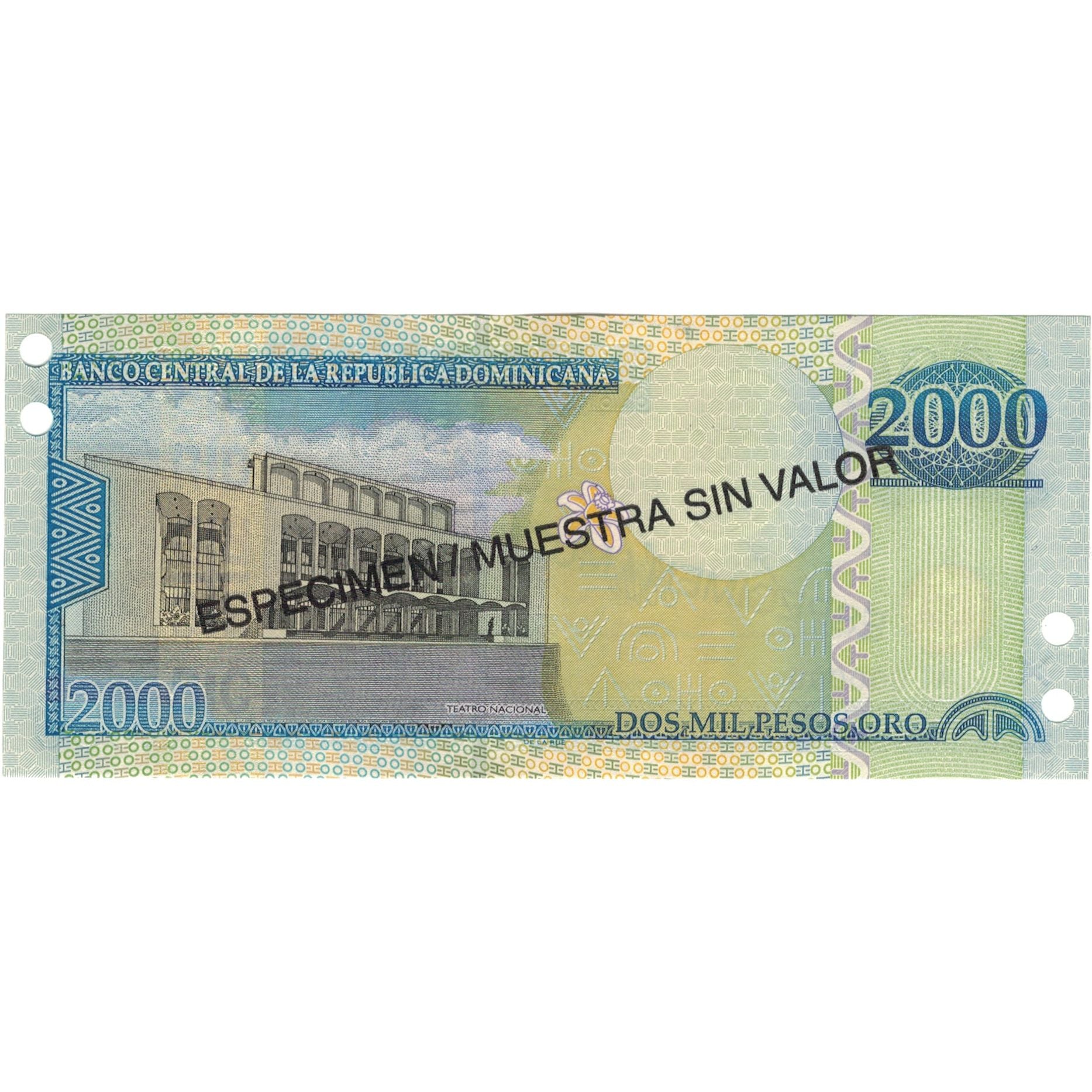 Nota, República Dominicana, 2000 Pesos Oro, 2003, 2003, KM:174s2, UNC(64)