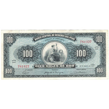 Banknote, Peru, 100 Soles De Oro, 1965, 1965-08-20, KM:90a, EF(40-45)