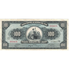 Banknot, Peru, 100 Soles De Oro, 1965, 1965-08-20, KM:90a, EF(40-45)