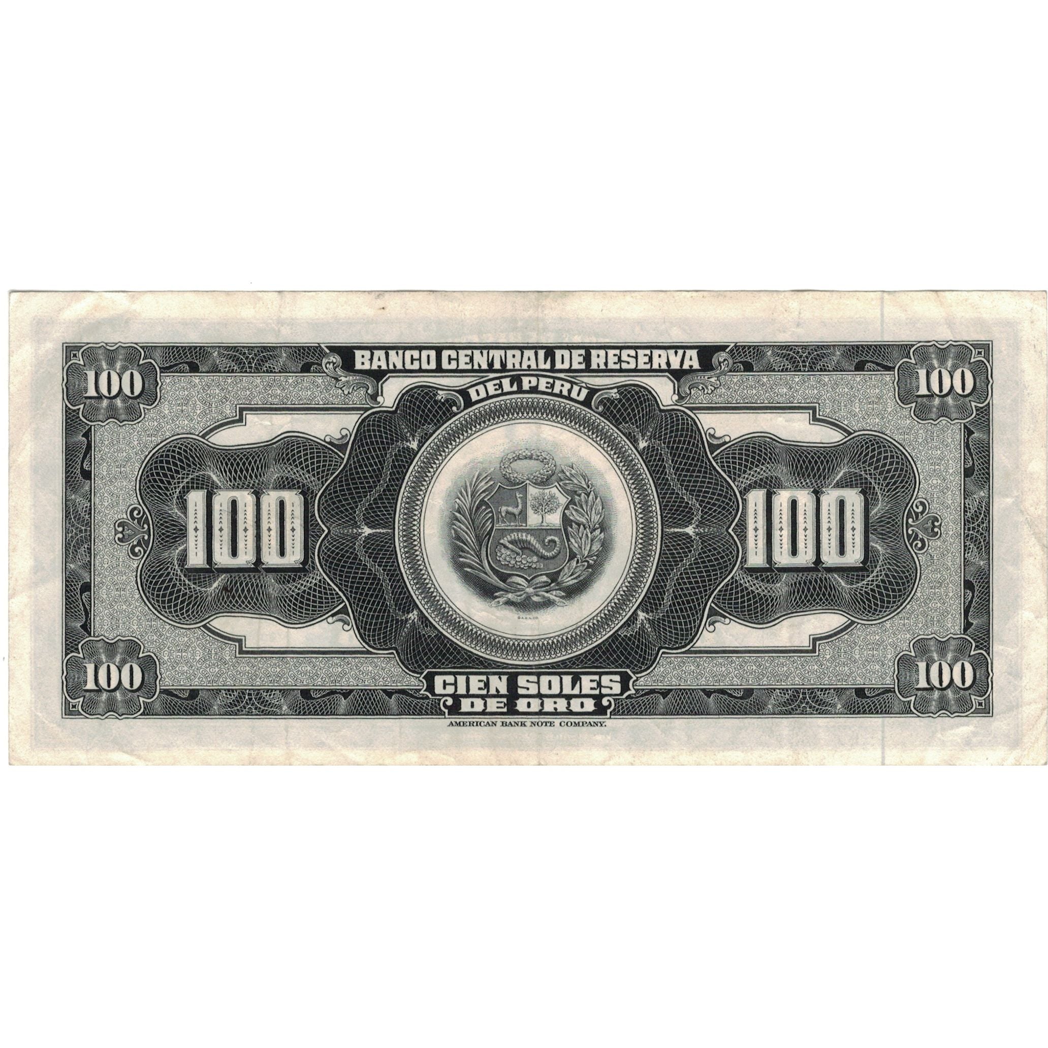 Banknote, Peru, 100 Soles De Oro, 1965, 1965-08-20, KM:90a, EF(40-45)
