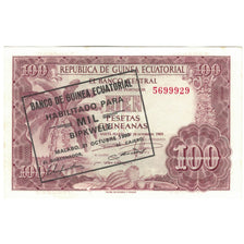 Geldschein, Equatorial Guinea, 1000 Bipkwele on 100 Pesetas, 1980, 1980-10-21