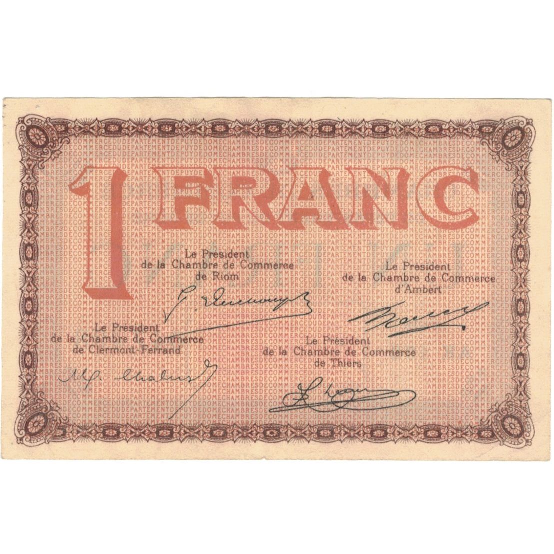Frankreich, Clermont-Ferrand, 1 Franc, SS+
