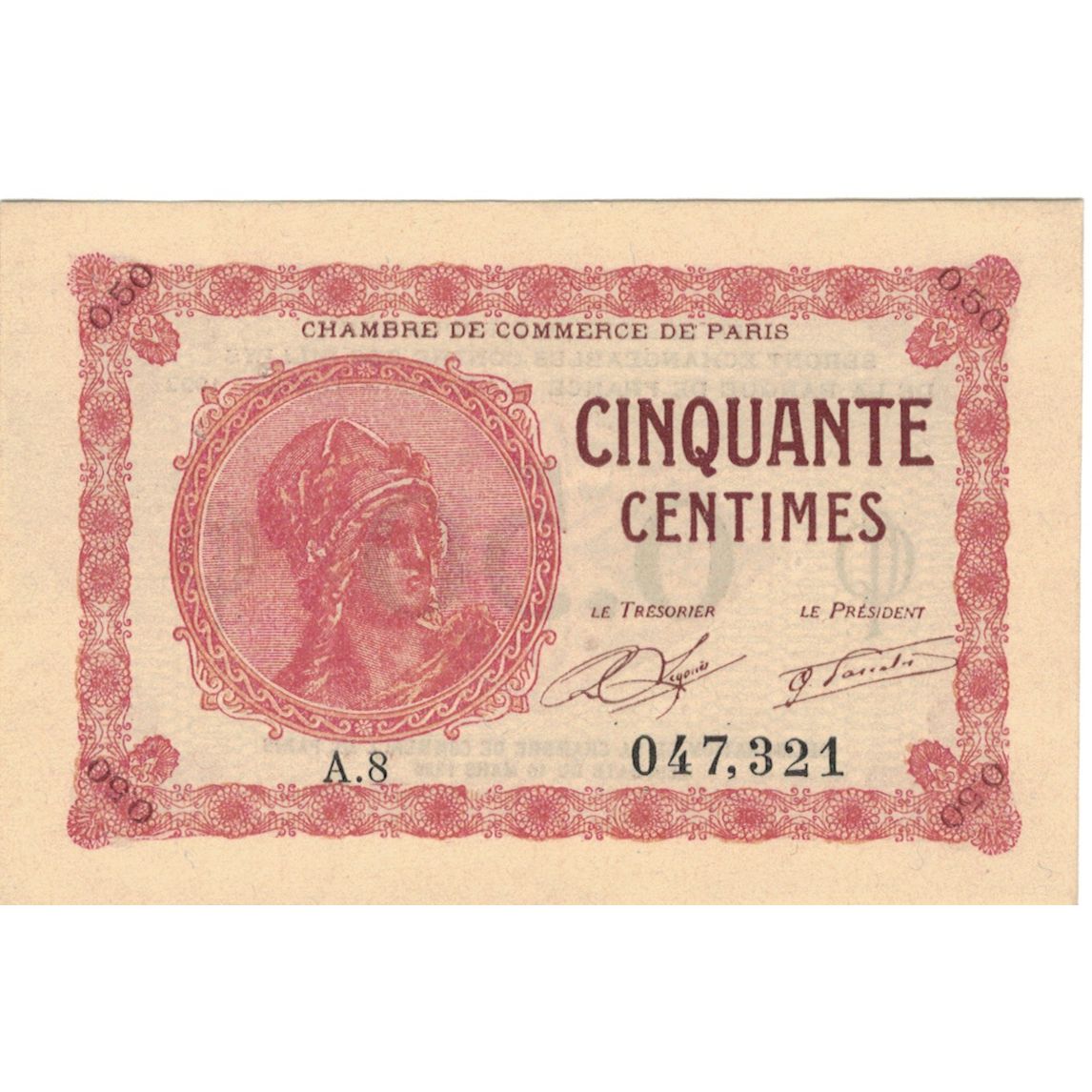 Frankreich, Paris, 50 Centimes, 1920, UNZ-, Pirot:97-10