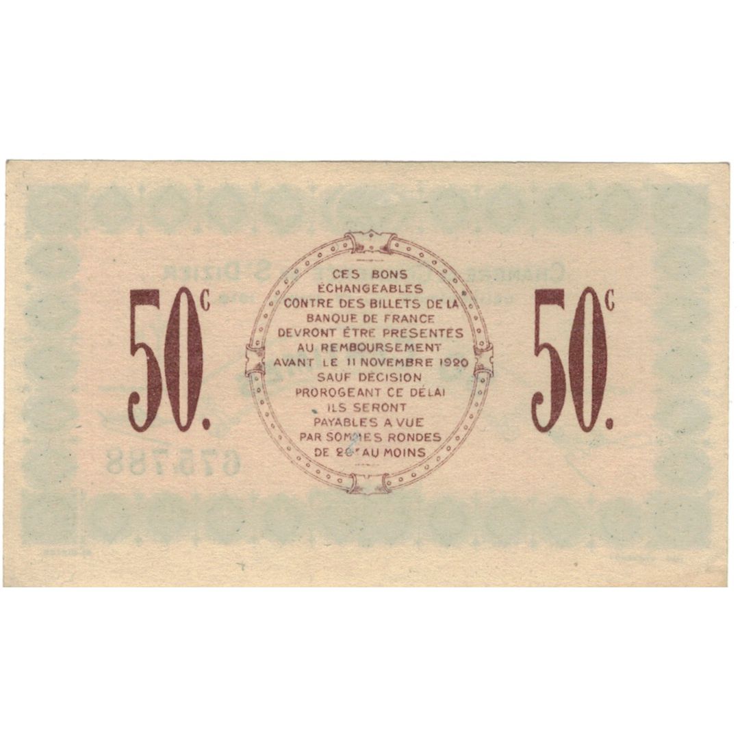 França, Saint-Dizier, 50 Centimes, 1916, UNC(63), Pirot:113-11