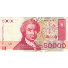 Nota, Croácia, 50,000 Dinara, 1993, 1993-05-30, KM:26a, AU(55-58)