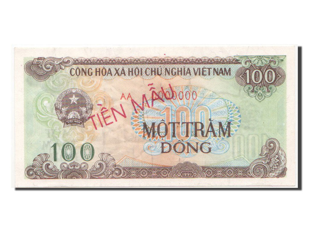 Banconote, Vietnam, 100 Dông, 1991, FDS