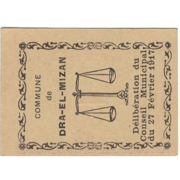 Banknote, Algeria, 5 Centimes, N.D, 1917, 1917-02-27, AU(55-58)